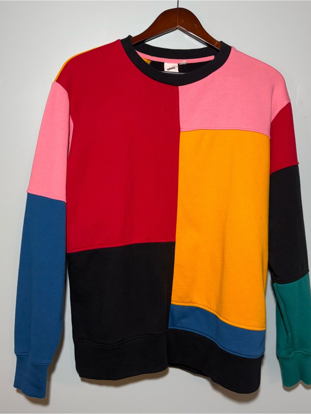Vans Colorblock Crewneck Sweatshirt  - Multicolor